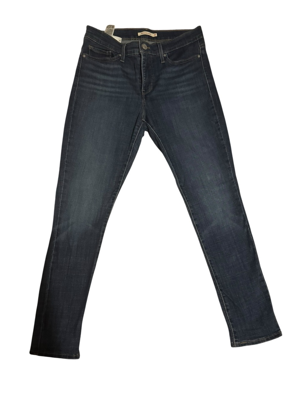 EUC Levi’s Women Shaping Skinny Jeans Dark Wash 29 X 30 Tummy Control 5 Pocket - Picture 5 of 7